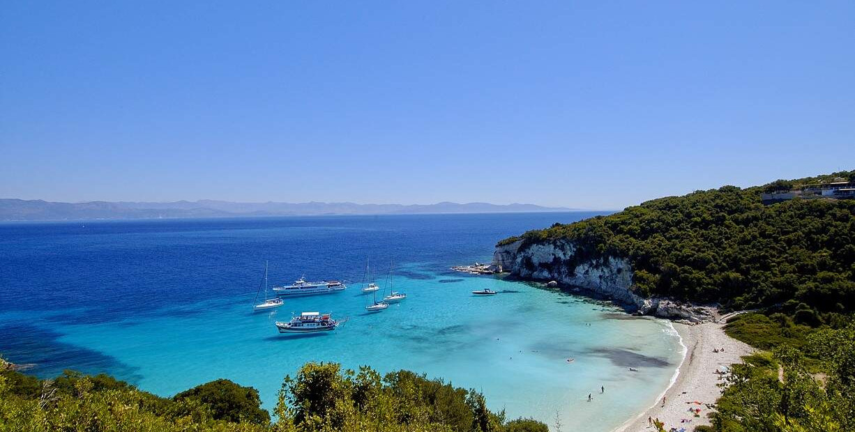 Pláž Vrika - Antipaxos