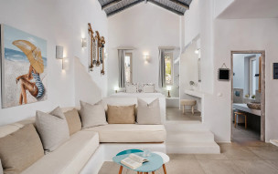 Open plan bungalow with sea view