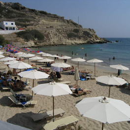 Pláž Lefkos - centrum